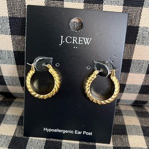 JCrew Gold Toned Hoop Earrings